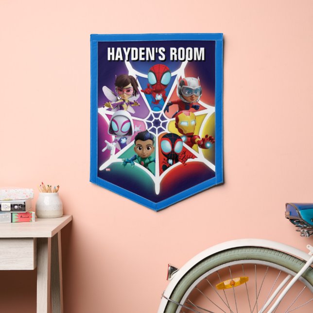 Spidey and his Amazing Friends Glowing Web Graphic Pennant (Insitu 2)