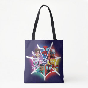 Spidey and his Amazing Friends Glowing Web Graphic Tote Bag