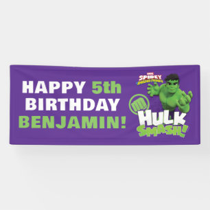 Spidey and His Amazing Friends Hulk Birthday Banner