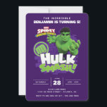 Spidey and His Amazing Friends Hulk Birthday Invitation<br><div class="desc">Invite all your friends to your child's Incredible Hulk themed Birthday with these "Hulk Smash"  invitations. Personalize by adding all your party details!</div>