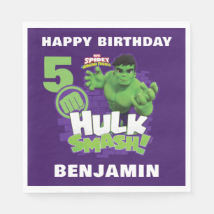 Spidey and His Amazing Friends Hulk Smash Birthday Napkins