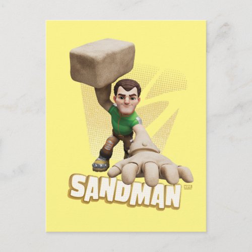 Spidey and his Amazing Friends Sandman Postcard