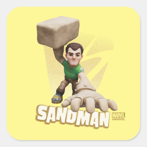 Spidey and his Amazing Friends Sandman Square Sticker