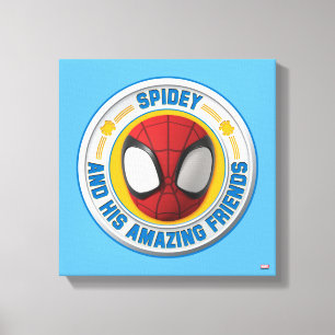 Spidey and his Amazing Friends Spidey Badge Canvas Print