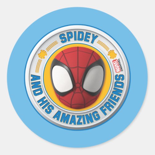Spidey and his Amazing Friends Spidey Badge Classic Round Sticker