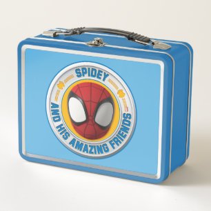 Spidey and his Amazing Friends Spidey Badge Metal Lunch Box