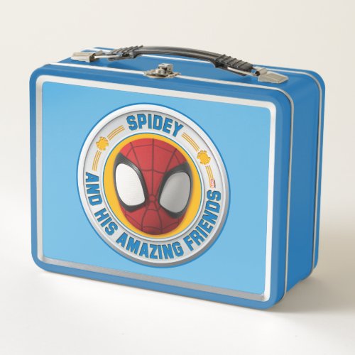 Spidey and his Amazing Friends Spidey Badge Metal Lunch Box