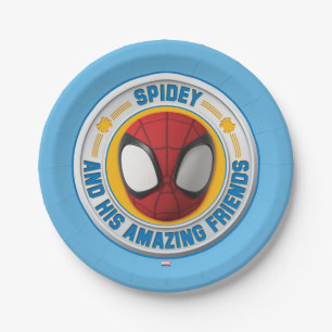Spidey and his Amazing Friends Spidey Badge Paper Plates