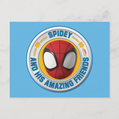 Spidey and his Amazing Friends Spidey Badge Postcard