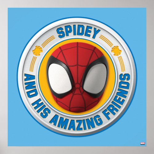 Spidey and his Amazing Friends Spidey Badge Poster