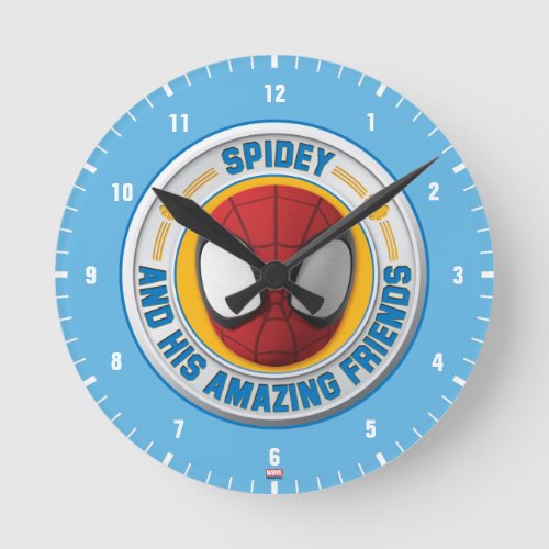 Spidey and his Amazing Friends Spidey Badge Round Clock