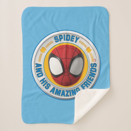 Spidey and his Amazing Friends Spidey Badge Sherpa Blanket
