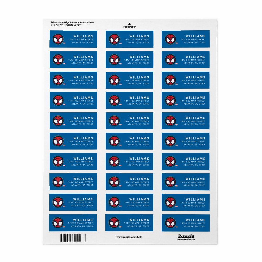 Spidey and His Amazing Friends Spidey Icon Label