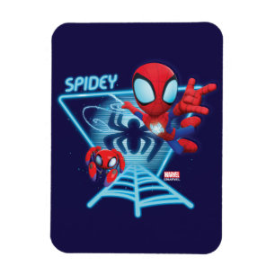 Spidey and TRACE-E Glow Webs Glow Magnet