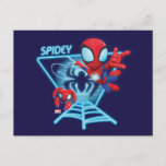 Spidey and TRACE-E Glow Webs Glow Postcard
