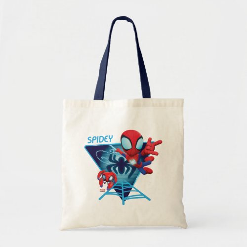 Spidey and TRACE_E Glow Webs Glow Tote Bag