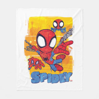Spidey and TRACE-E Spidey Swing City Sketch Fleece