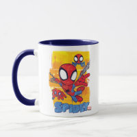 Spidey and TRACE-E Spidey Swing City Sketch Mug