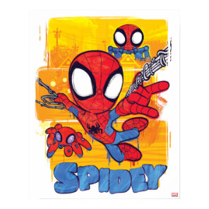Spidey and TRACE-E Spidey Swing City Sketch Poster