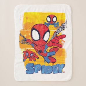 Spidey and TRACE-E Spidey Swing City Sketch Sherpa Blanket