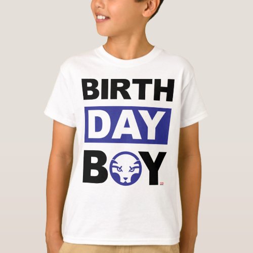 Spidey Birthday Boy Black Panther T_Shirt