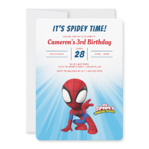 Spidey Birthday Invitation