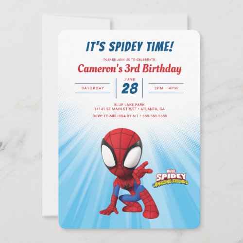 Spidey Birthday Invitation