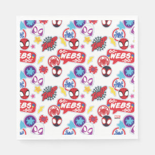 Spidey Birthday Pattern Napkins