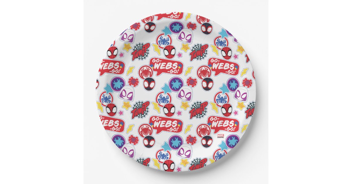 Spidey, Birthday Pattern Paper Plates