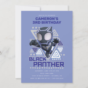Spidey    Black Panther Birthday Invitation