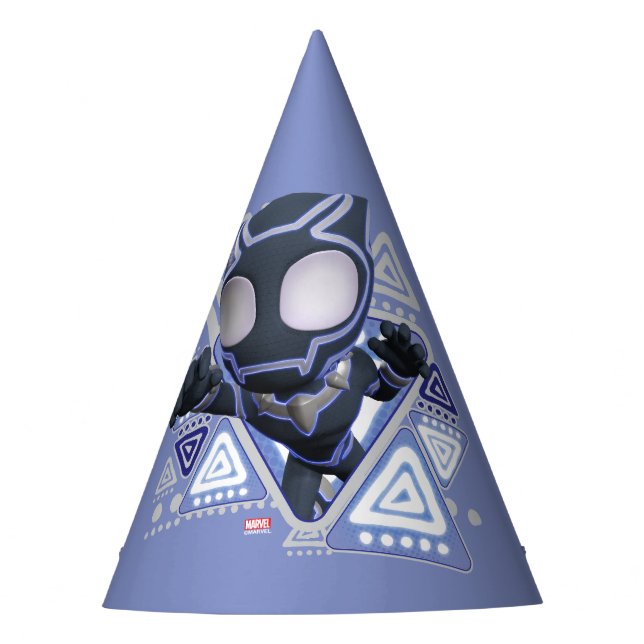 Spidey | Black Panther Birthday Party Hat (Front)