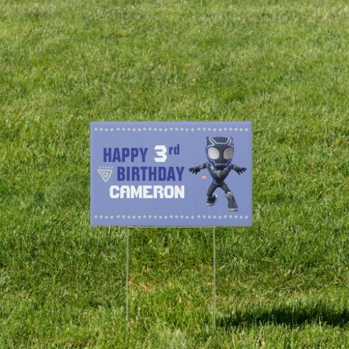 Spidey _ Black Panther  Personalized Birthday Sign