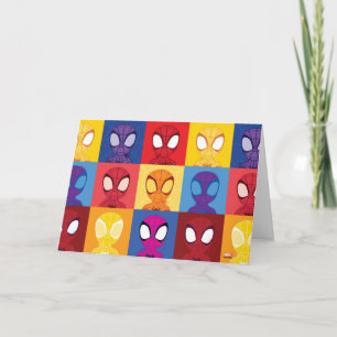 Spidey Color Block Pattern Spidey-Sense Card
