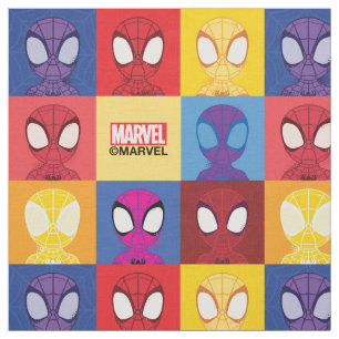 Spidey Color Block Pattern Spidey-Sense Fabric