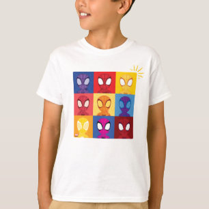 Spidey Color Block Pattern Spidey-Sense T-Shirt
