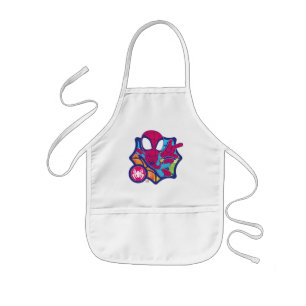 Spidey Comic-Style Web Graphic Kids' Apron