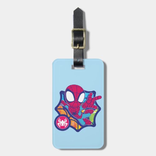 Spidey Comic_Style Web Graphic Luggage Tag