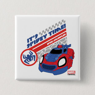 Spidey Driving His Web-Crawler Button