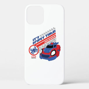 Spidey Driving His Web-Crawler iPhone 12 Case