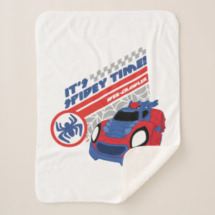 Spidey Driving His Web-Crawler Sherpa Blanket