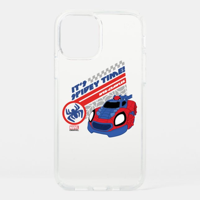 Spidey Driving His Web-Crawler Speck iPhone 12 Case (Front)
