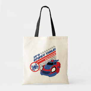 Spidey Driving His Web-Crawler Tote Bag