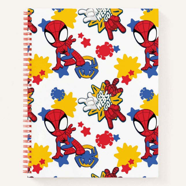 Spidey "Go-Webs,-Go!" Pattern Notebook (Front)