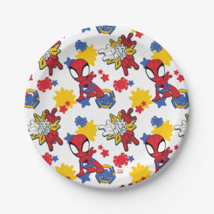 Spidey "Go-Webs,-Go!" Pattern Paper Plates
