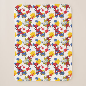 Spidey "Go-Webs,-Go!" Pattern Sherpa Blanket