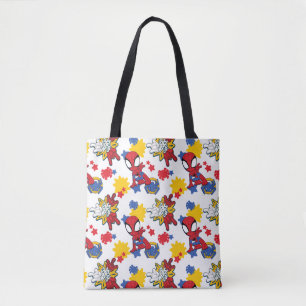 Spidey "Go-Webs,-Go!" Pattern Tote Bag