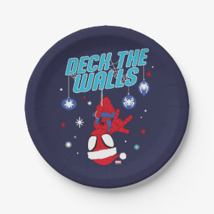 Spidey Holiday Deck The Walls Paper Plates
