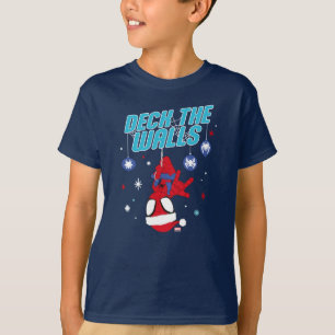 Spidey Holiday Deck The Walls T-Shirt