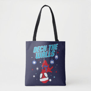 Spidey Holiday Deck The Walls Tote Bag