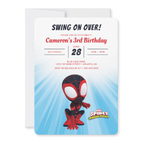 Spidey | Miles Morales Birthday Invitation